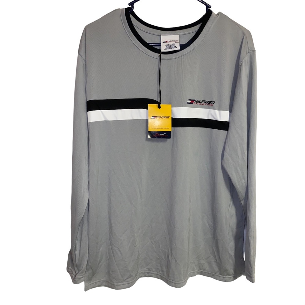 Tommy Hilfiger y2k, NWT Vtg, athletic, gym, exercise long sleeve shirt, Med